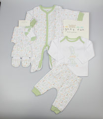 7pc Baby Mesh Bag Gift Set - Green Dino PK6) (0-6m) N14708
