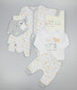 7pc Baby Mesh Bag Gift Set - Grey Farm (PK6) (0-6m) N14711