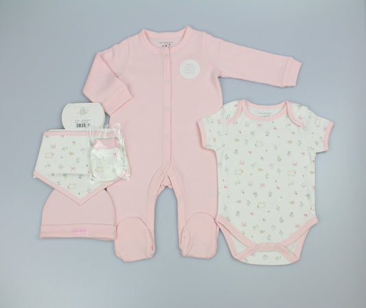 5pc Gift Set - Pink Teddy (0-9m) (PK6) N14774