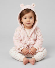 Baby Plush Fleece Gown Set - Pink Bow Teddy (PK4) (3-24m) N34655