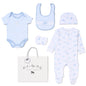 6pc Baby Mesh Bag Gift Set - Blue Elephant (PK4) (NB-6m) H12670NB