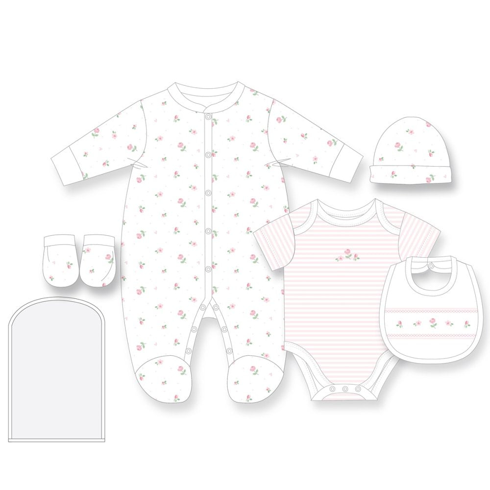 6pc Baby Mesh Bag Gift Set - Floral (PK4) (NB-6m) H12676NB