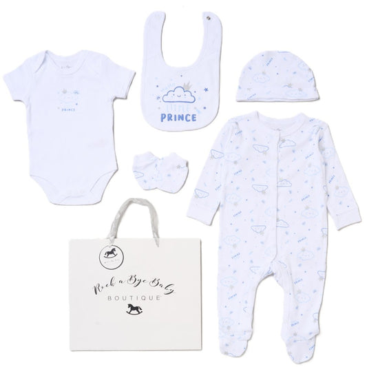 6pc Baby Mesh Bag Gift Set - Little Prince (PK4) (NB-6m) H12774NB