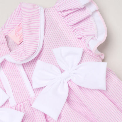 Baby Girls Dress, Pant & Headband Set - Bows/Stripe (9-24m) (PK6) H12800INF