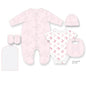 6pc Baby Mesh Bag Gift Set - Pink Bows (PK4) (NB-6m) H12811NB