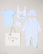 5pc Baby Mesh Bag Gift Set - Blue Happy Bear (PK4) (NB-6m) H12814NB