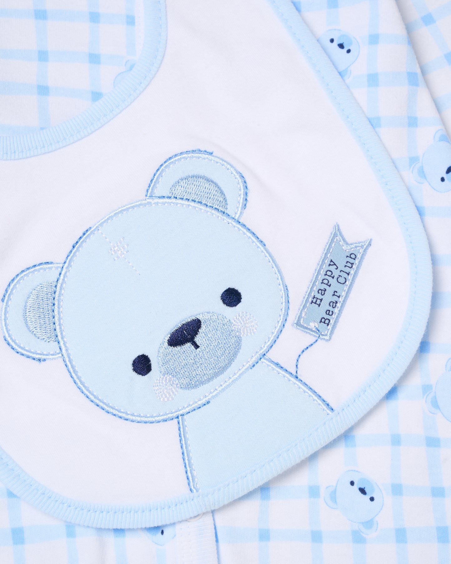 5pc Baby Mesh Bag Gift Set - Blue Happy Bear (PK4) (NB-6m) H12814NB