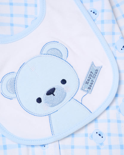 5pc Baby Mesh Bag Gift Set - Blue Happy Bear (PK4) (NB-6m) H12814NB