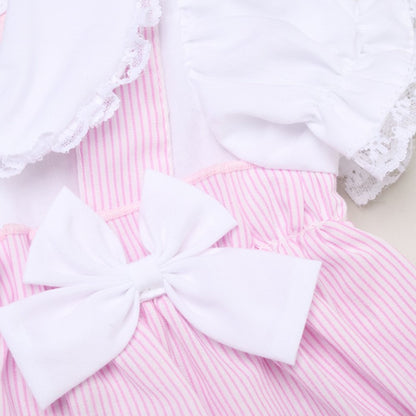 Baby Girls Dress, Pant & Headband Set - Double Bow (0-9m) (PK6) H12815NB