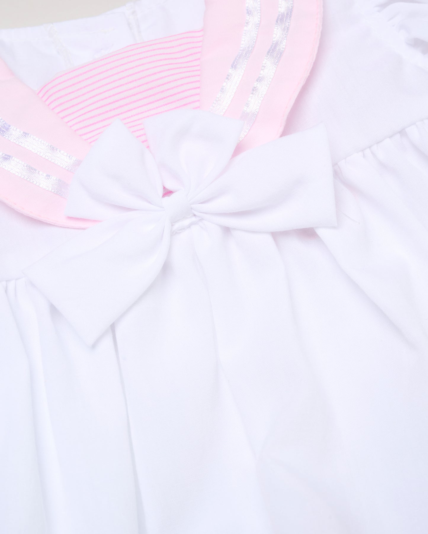 Baby Girls Dress, Pant & Headband Set - White/Navy/Pink (9-24m) (PK6) H12816INF