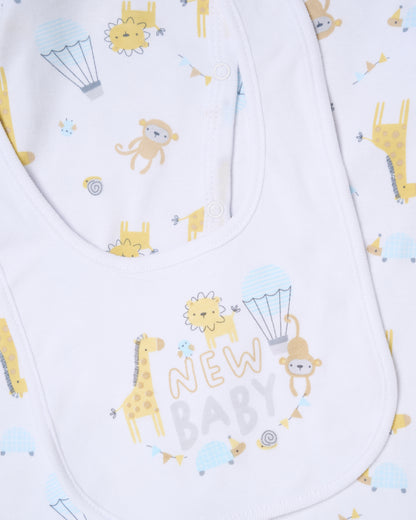 5pc Baby Mesh Bag Gift Set - Animals/New Baby (PK4) (NB-6m) H15045NB