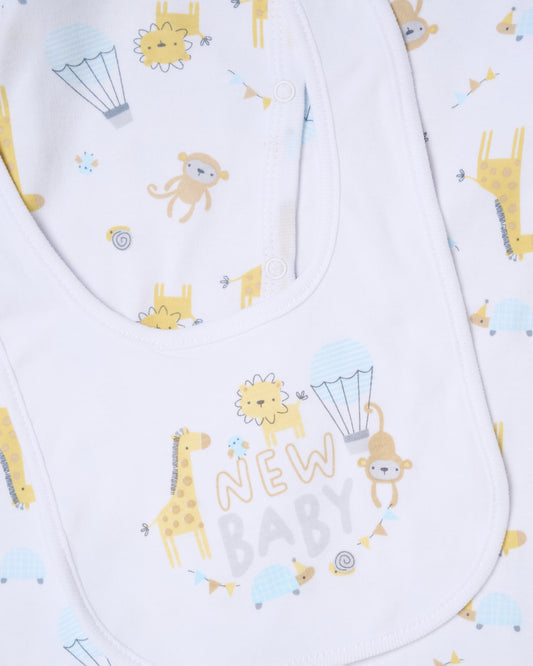 5pc Baby Mesh Bag Gift Set - Animals/New Baby (PK4) (NB-6m) H15045NB