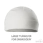 Large Turnover Baby Hats (0-3m) (PK12)  H4-W-BP