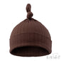 Ribbed Knot Hat - Chocolate (0-6m) (PK6) H4600CH
