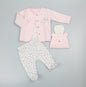 4pc Quilted Jacket Set - Floral Bunny (PK6) (0-6m) N14728