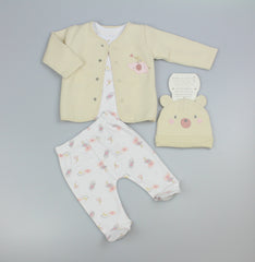 4pc Quilted Jacket Set - Elephant/Duck (PK6) (0-6m) N14730