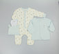 Baby Boys 3pc Waffle Jacket Romper Set - Tiny Teddies (PK6) (0-9m) N14751