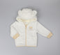 Baby Plush Fleece Hooded Jacket - Bear/White  (6-24M) (PK6) H33551