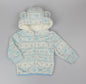 Baby Plush Fleece Hooded Jacket - Blue Fairisle (6-24M) (PK6) H33572