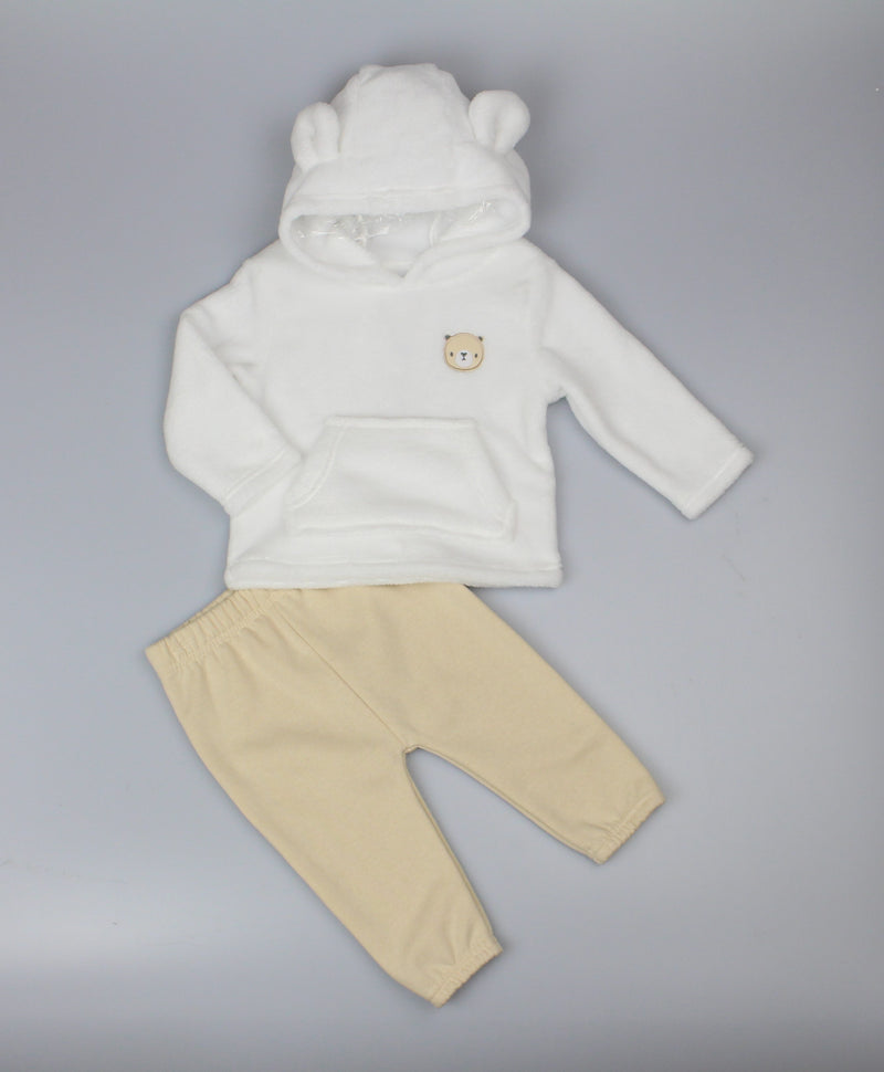 Plush Fleece Jogging Set - White Bear (6-24M) (PK6) H33553