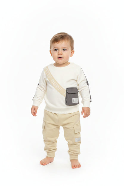 Baby Boys Top & Jog Pant Set - Little Dude (1-2yrs) (PK6) J33899