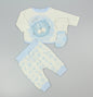 Baby Boys 2pc Set - Sky/Hello (0-9m) (PK6)  M15959