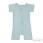 Ribbed Short Sleeved Jumpsuit - Sage Green (0-3m) (PK6) - JS4600-SG