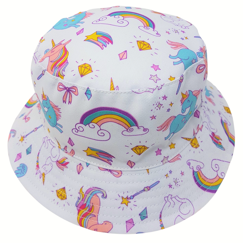 Girls Bucket Hat - Unicorn (PK12) (1-4yrs) 0384