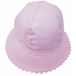 Baby Girls Cloche Hat - White/Pink (PK12) (0-6M) 0388