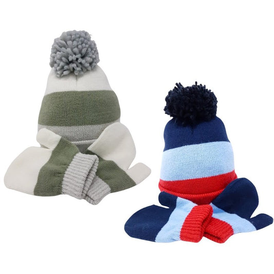 Baby Boys Knitted Hat & Mitten Set (0-6m) (PK12) KIDS/6234