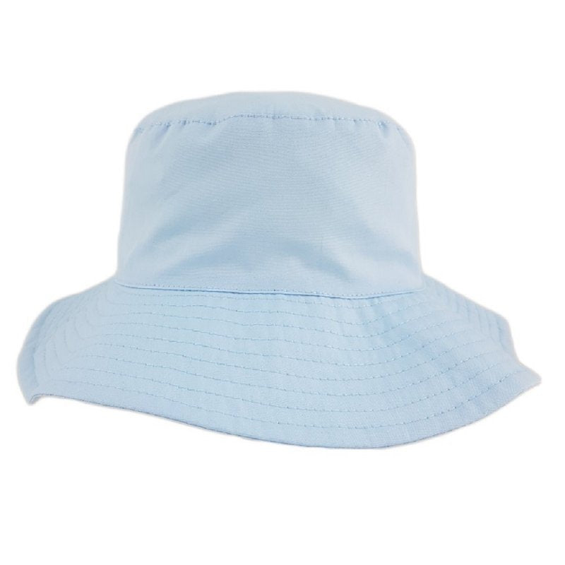 Baby Brim Hat - Plain Sky / White  (12-24m) (2-4 Years) (Pk12) KIDS/02491