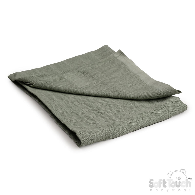 Sage Green Muslin Squares (PK6) MS01-SG