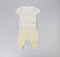 Boys 2pc s/s jog set pointelle jungle (0-6 Months) (PK6) E13305