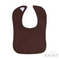 Ribbed Velcro Bibs - Chocolate (35x22cm) (PK12) P4600CH