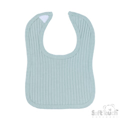Ribbed Velcro Bibs - Sage Green (35x22cm) (PK12) P4600SG