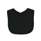PLAIN BLACK VELCRO BIB (PK12) (33x22cm) P4626
