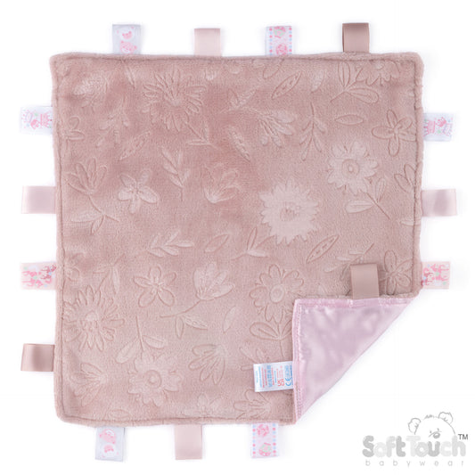 Embossed Taggie Comforter - Dusty Pink (PK6) RC305-DP