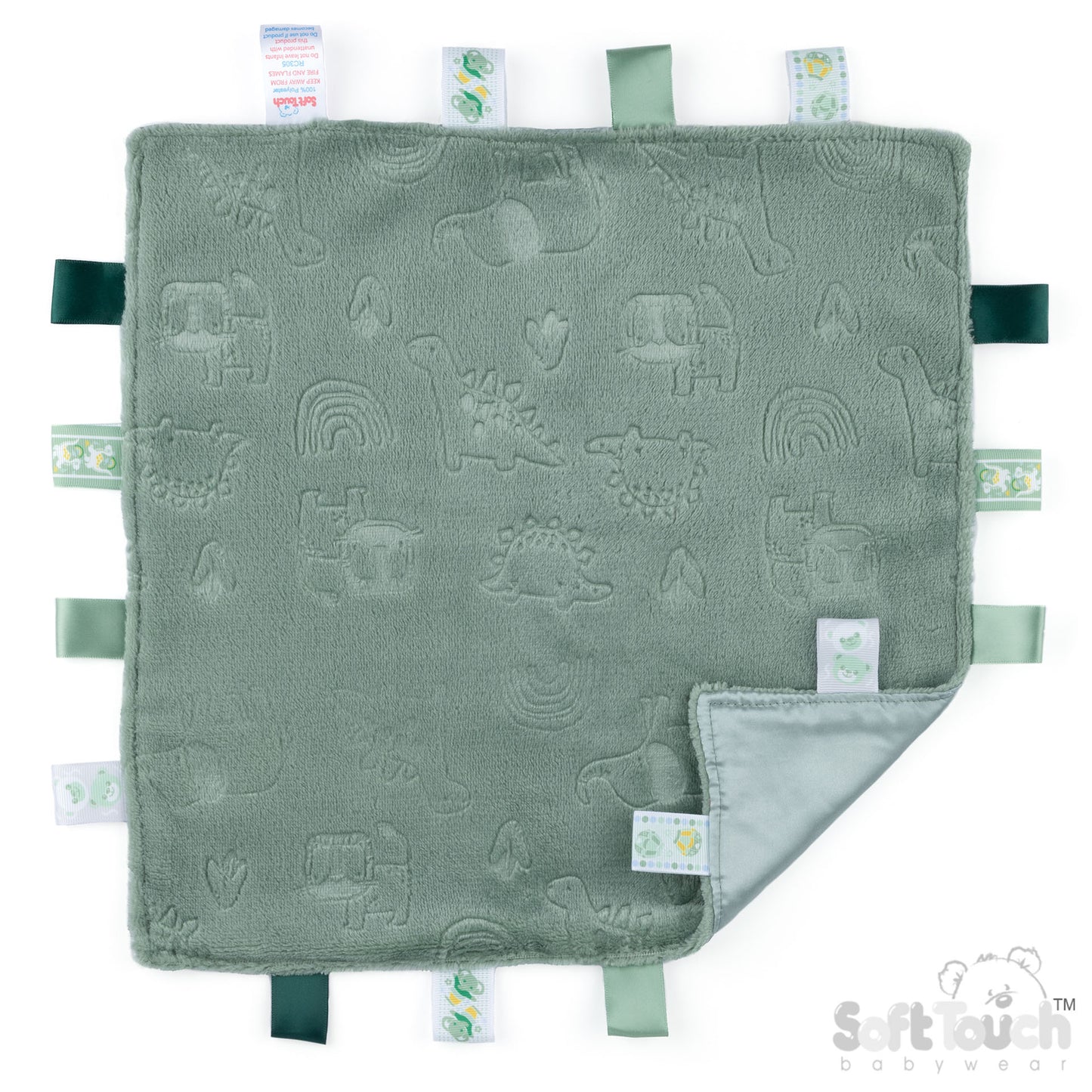 Embossed Taggie Comforter - Sage Green (PK6) RC305-SG