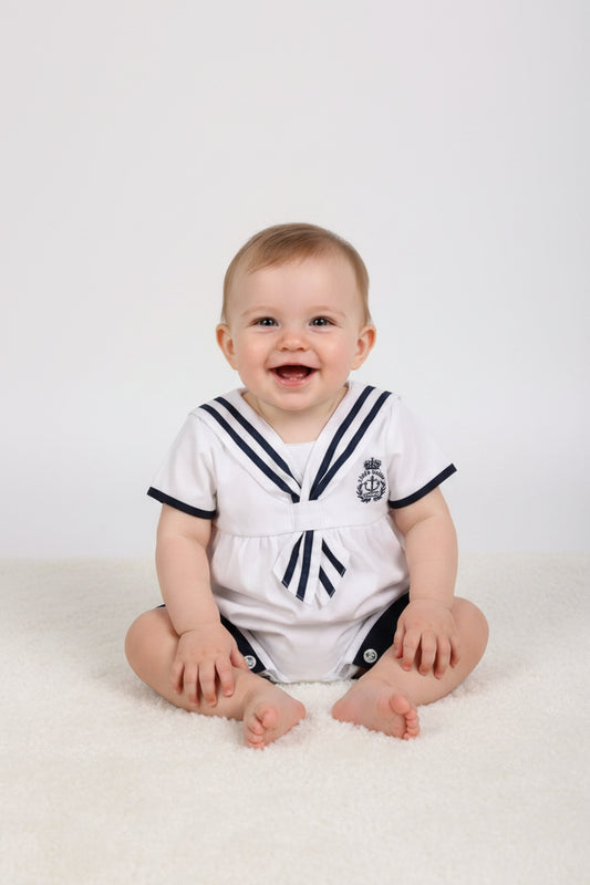 Baby Romper - Little Sailor - (0-9 Months) (PK6) G1255