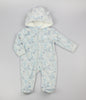 Baby Zipped Plush Fleece Pramsuit - Dino (3-12m) (PK6) M26075