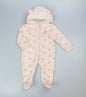 Baby Fleece Pram set - Pink Bow Bear (PK6) (3-12m) N24664