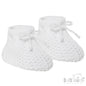 White Acrylic Baby Bootees (PK12) S401-W