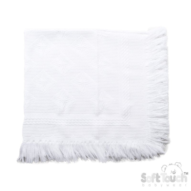 Luxury White Star Shawl (PK6) (122x122cm) SH52-W