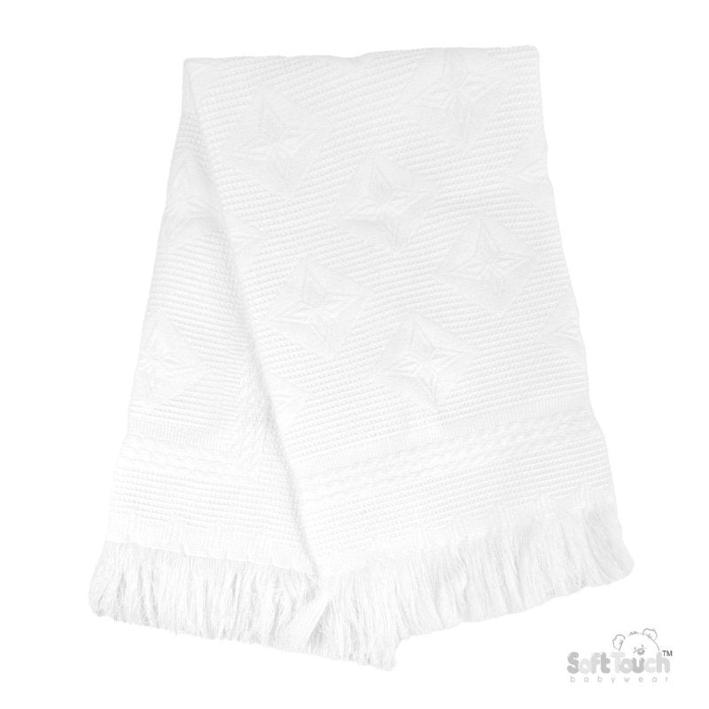 Luxury White Star Shawl (PK6) (122x122cm) SH52-W