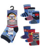 Baby Boys 3pk Socks - Vehicles (PK12) (00-5.5) SK1411