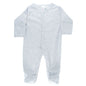 Baby Cotton Sleep Suit - Plain Grey (0-6m) (PK6) SS4664g