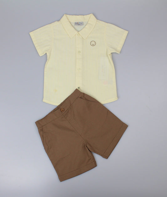 Baby Boys 2pc Shirt/Shorts Set - Sage (1-2y) (PK6) J33824