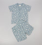 Baby Boys 2pc Shorts Set - Blue Grey Patterned (1-2Years) (PK6) M34315