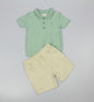 Baby Boys 2pc Shorts Set - Sage Polo (1-2Years) (PK6) M34318