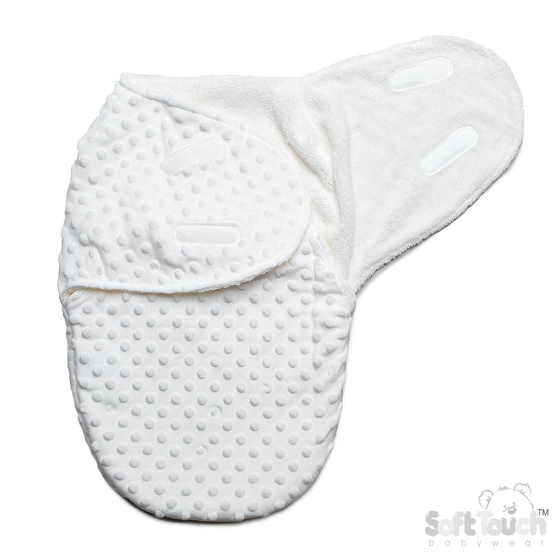 Swaddle Bag - White Bubble (NB-3m) (PK4) SW116W